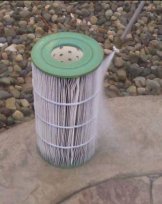swimming pool cartridge filter cleaning