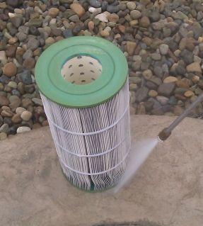swimming pool cartridge filter cleaning