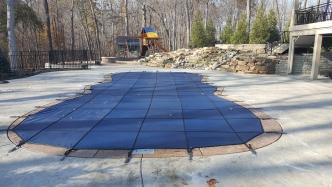 customer shaped pool winter cover