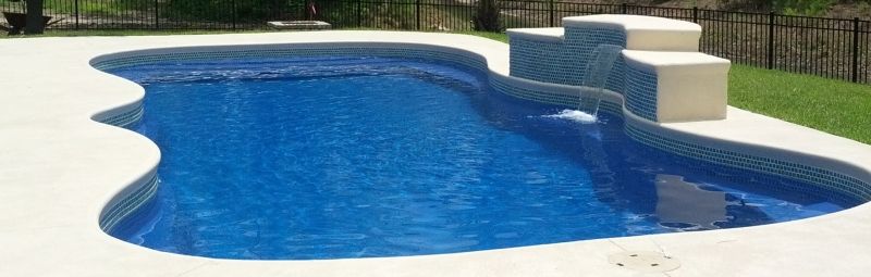 caribbean model fiberglass swimming pool