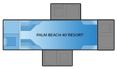 palm beach resort pool model diagram