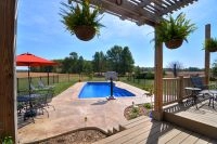 Waldo Ohio fiberglass inground swimming pool photo gallery